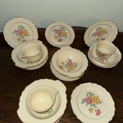Tea Rose Plates