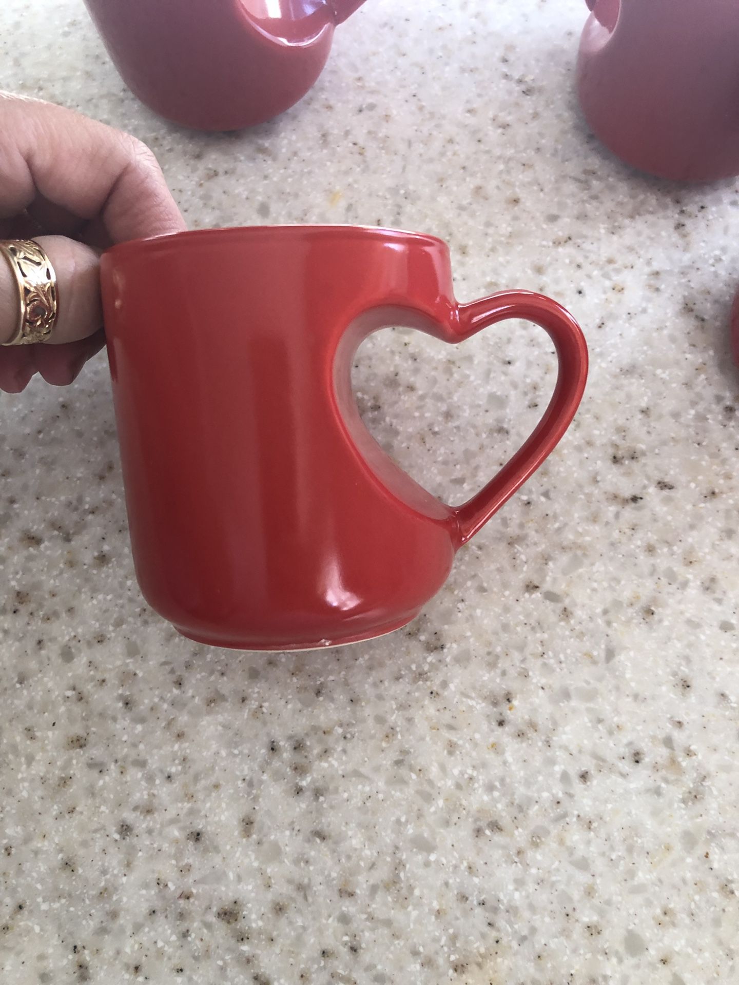 Heart mugs. Unique!!