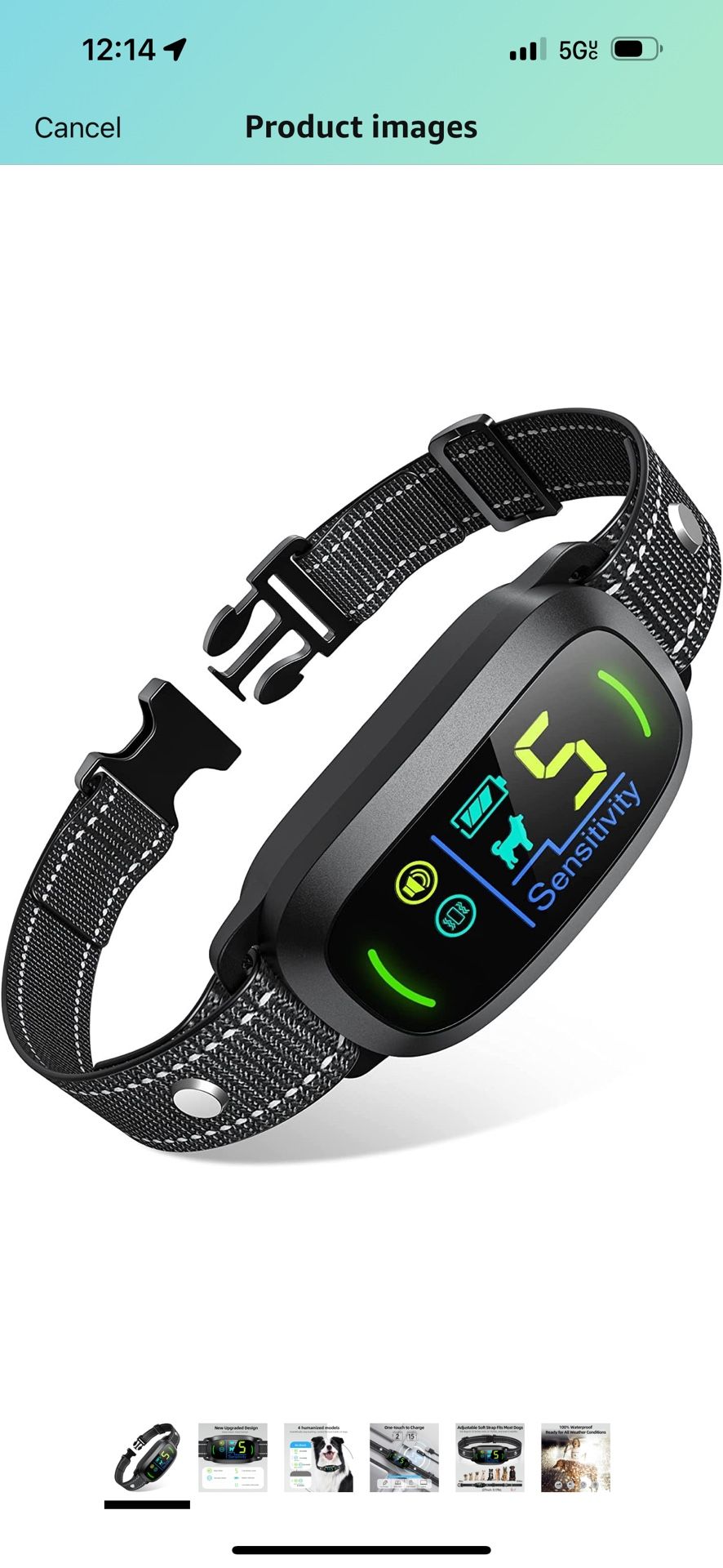 Dog Bark Collar for Large Medium Small Dogs, Rechargeable Smart Bark Collar, ...