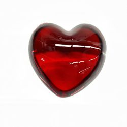 Baccarat Red Crystal Heart 