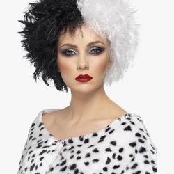 Halloween Wig Cruella/ Peluca Cruella