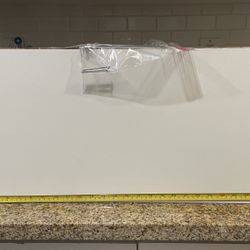 Two White Floating Shelves 