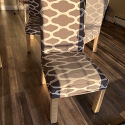 Wooden dining chair set