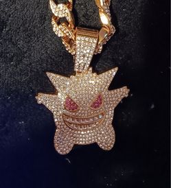 19-in Long Blinged Out Gengar Chain