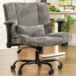Criss Cross Office Chair with Wheels & Flip Arms