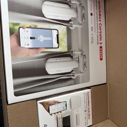 SwitchBot Curtain 3 Smart Curtain Opener (2-Pack) + Hub Mini – New