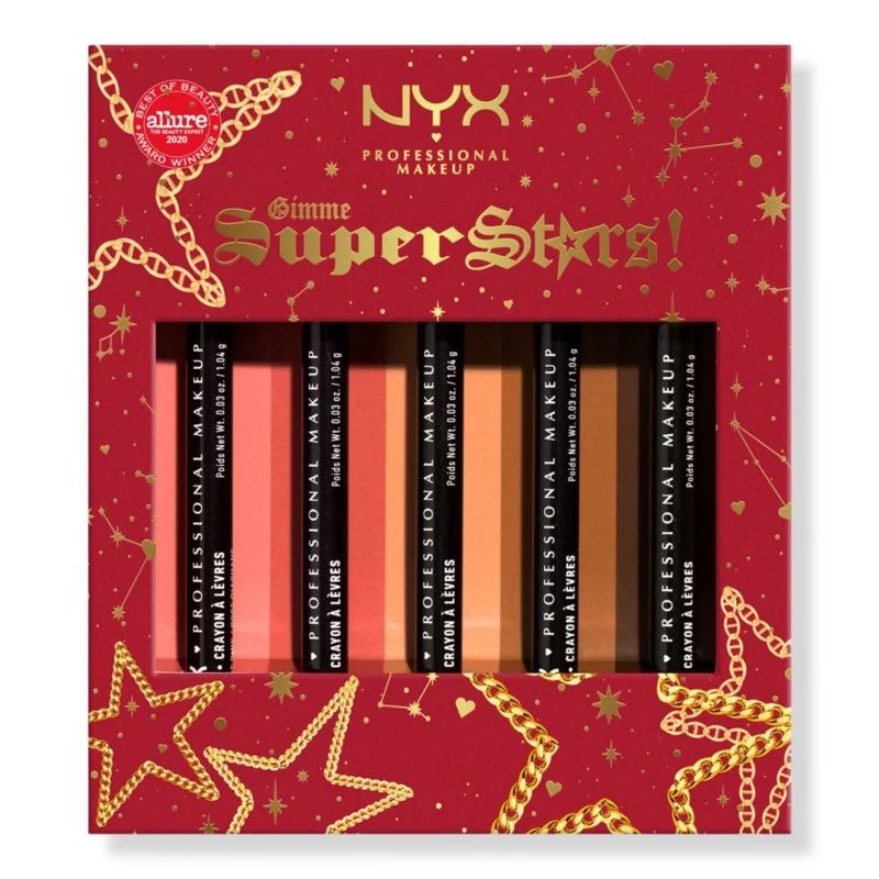 NYX Professional Gimmie Super Stars! Slim Lip Pencil Vault. NEW! With a gift🎁