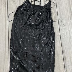 Sequin Black Dress 