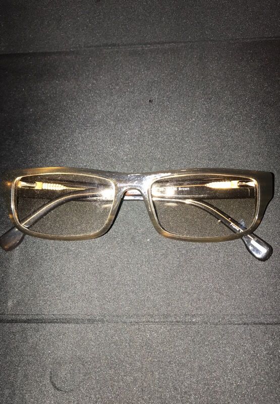 Gradient lenses brown plastic frame