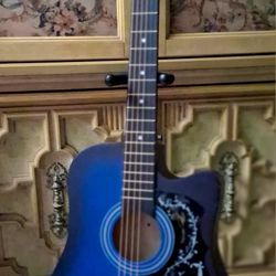 Brand New Acoustic Guitar 38" With Soft Case And Accessories