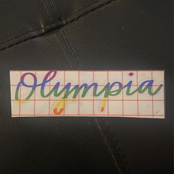 Rainbow Olympia Decal 