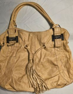 Figaro Tan Leather Tote Bag with Tassel