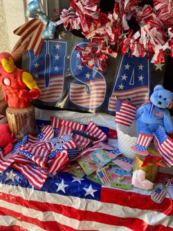 4th of July table decoration set