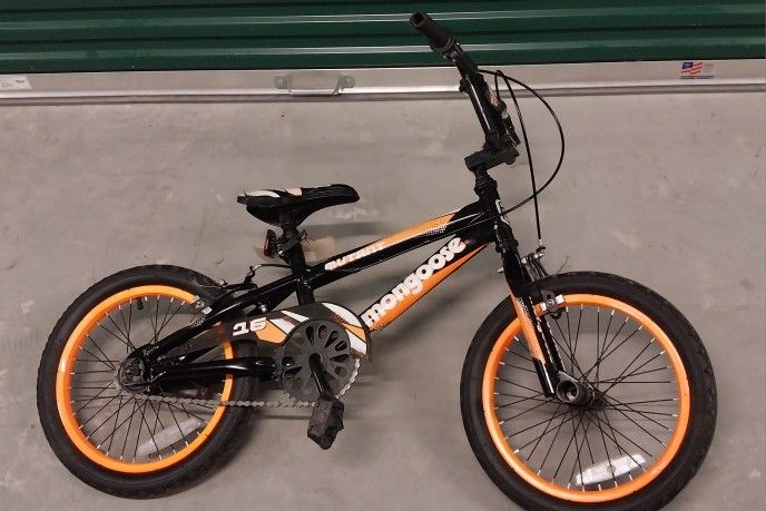 Mongoose Mutant 16" BMX Style Bike w/ 2 Pegs