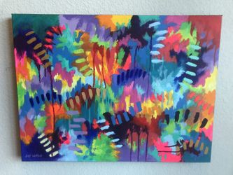 Original Abstract Painting 18”x24”