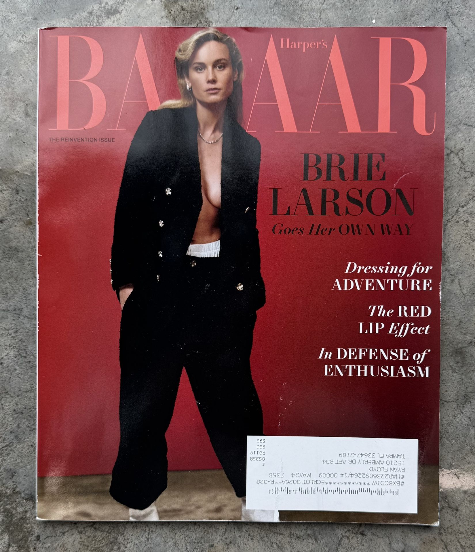 Harper's Bazaar Magazine April 2023 Brie Larson Reinvention Issue