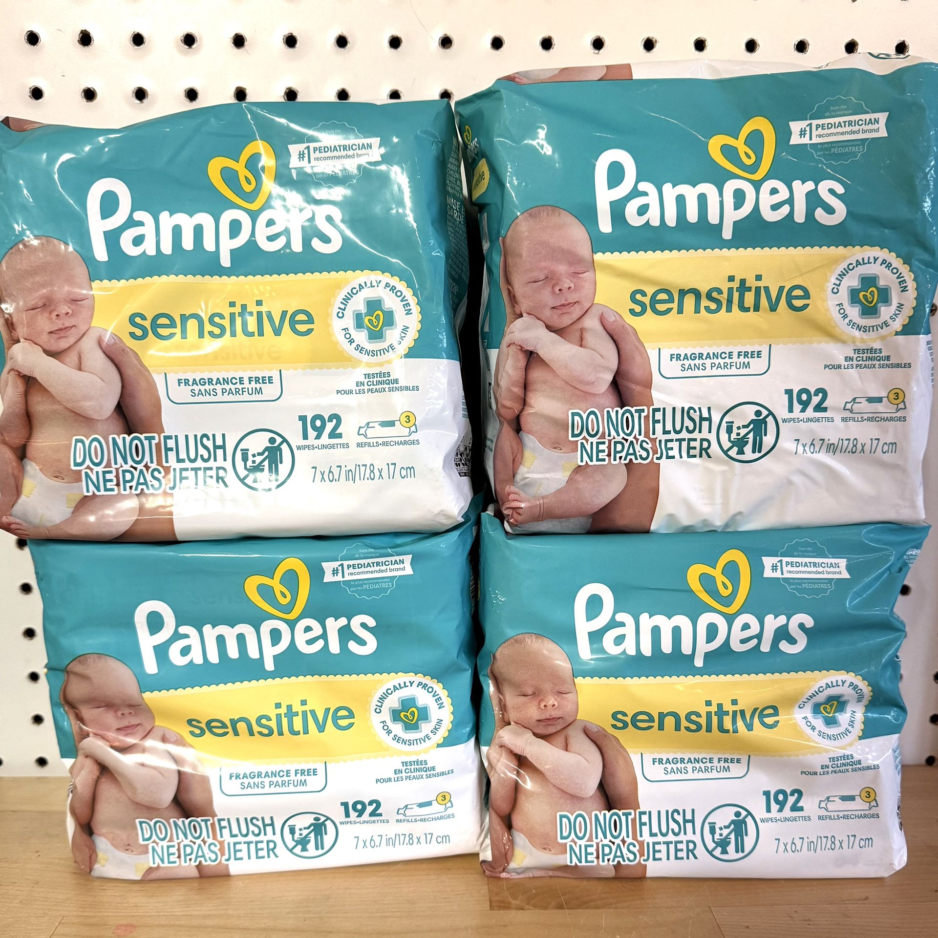 Brand New Pampers Sensitive Wipes 3-pack - $5 Each