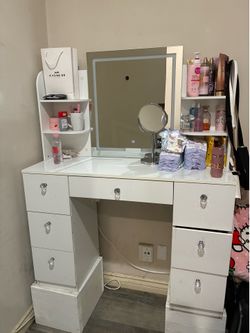 White vanity