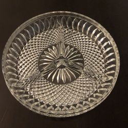 Vintage Crystal Divided Bowl