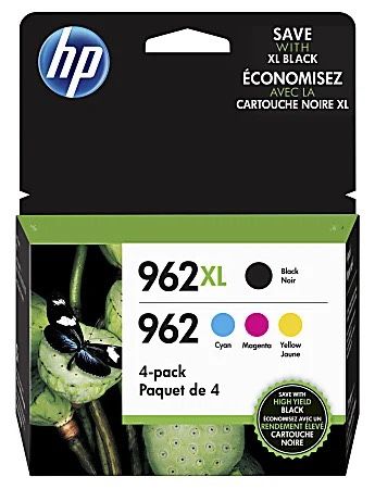 HP 962XL Cyan; Magenta; Yellow High-Yield Ink Cartridges, Pack Of 3. No Black