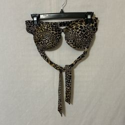 Victoria's Secret Leopard Print Bikini Top