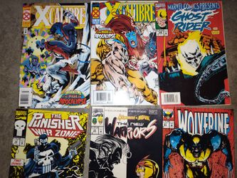 6 Marvel comics from 90s