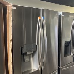 New Open Box Lg French Style Full Size Refrigerator Stainless Steel 