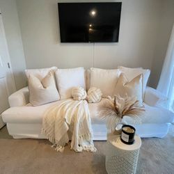 Delivery Included + 65% Off Macy’s White Couch 