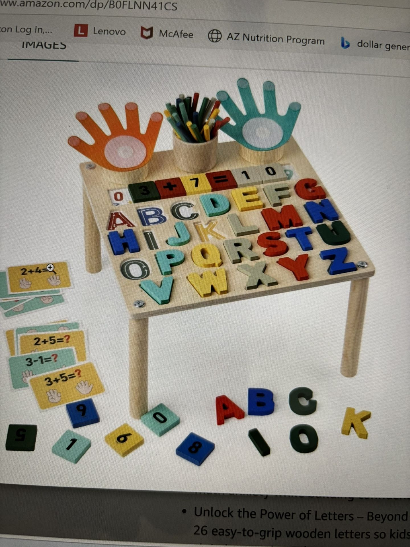 NIB- ABC & 123 Learning Table