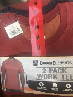 2 Pack Rugged Elements Medium Work Tee
