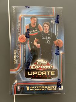 2025-26 Topps Chrome Basketball Update Series Hobby Box Sealed