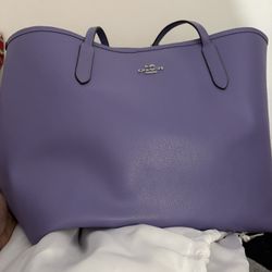 Purple Coach Bag