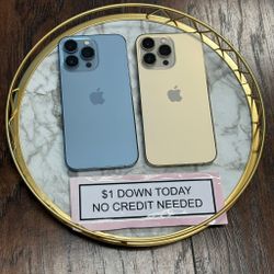    ✨ Pro-Level Cameras! - iPhone 13 Pro – Payments available with $5 DOWN ! - Smartphone 