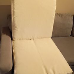 Cushions, 25"LX24"WX3.5"T, Foam Cushions w/Cover (2 Pieces)