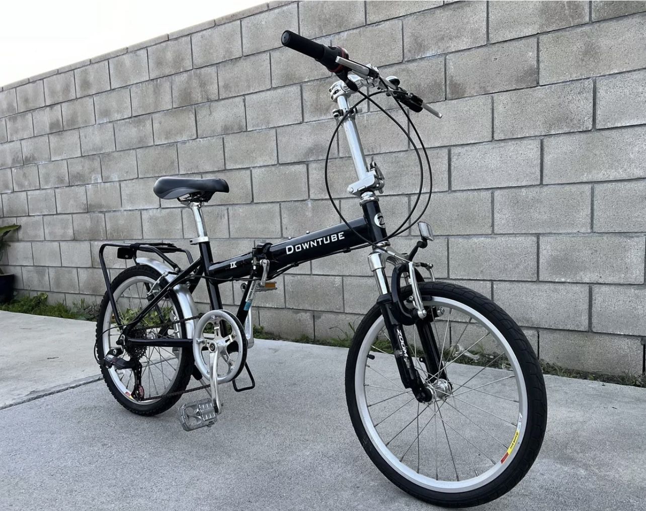 Downtube Folding Bike With Front Suspension 