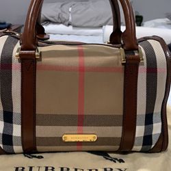 Burberry Bowling Bag  AUTHENTIC 