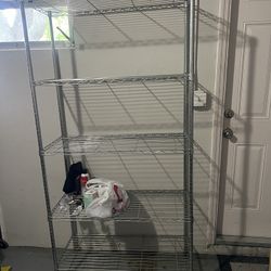 Metal Shelving,for 1000 LBS Capacity,Chrome