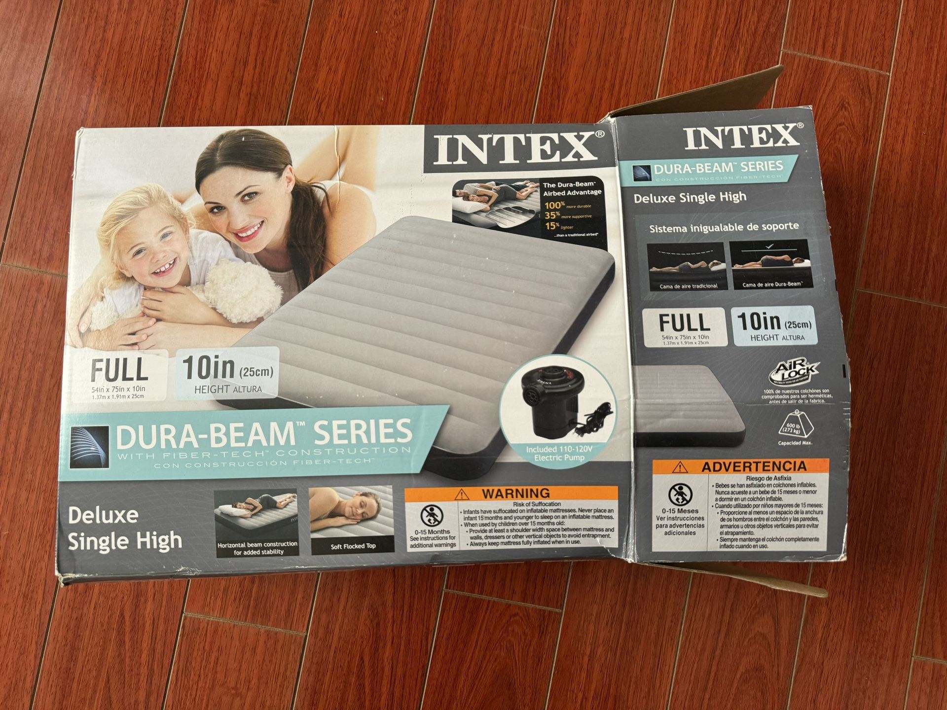 Intex Comfort Deluxe Dura-Beam Plush Air Mattress Bed