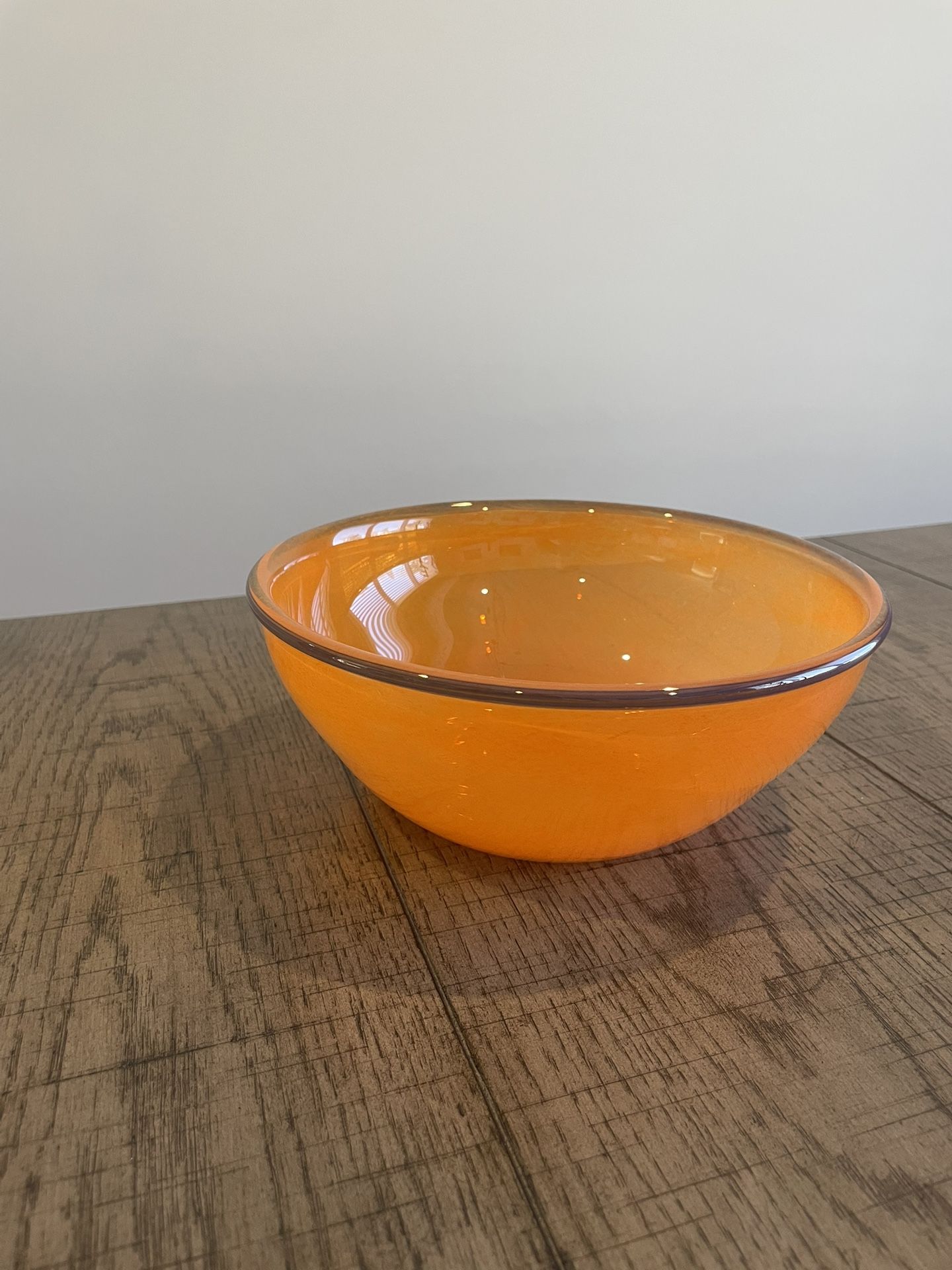 Orange Glass Bowl