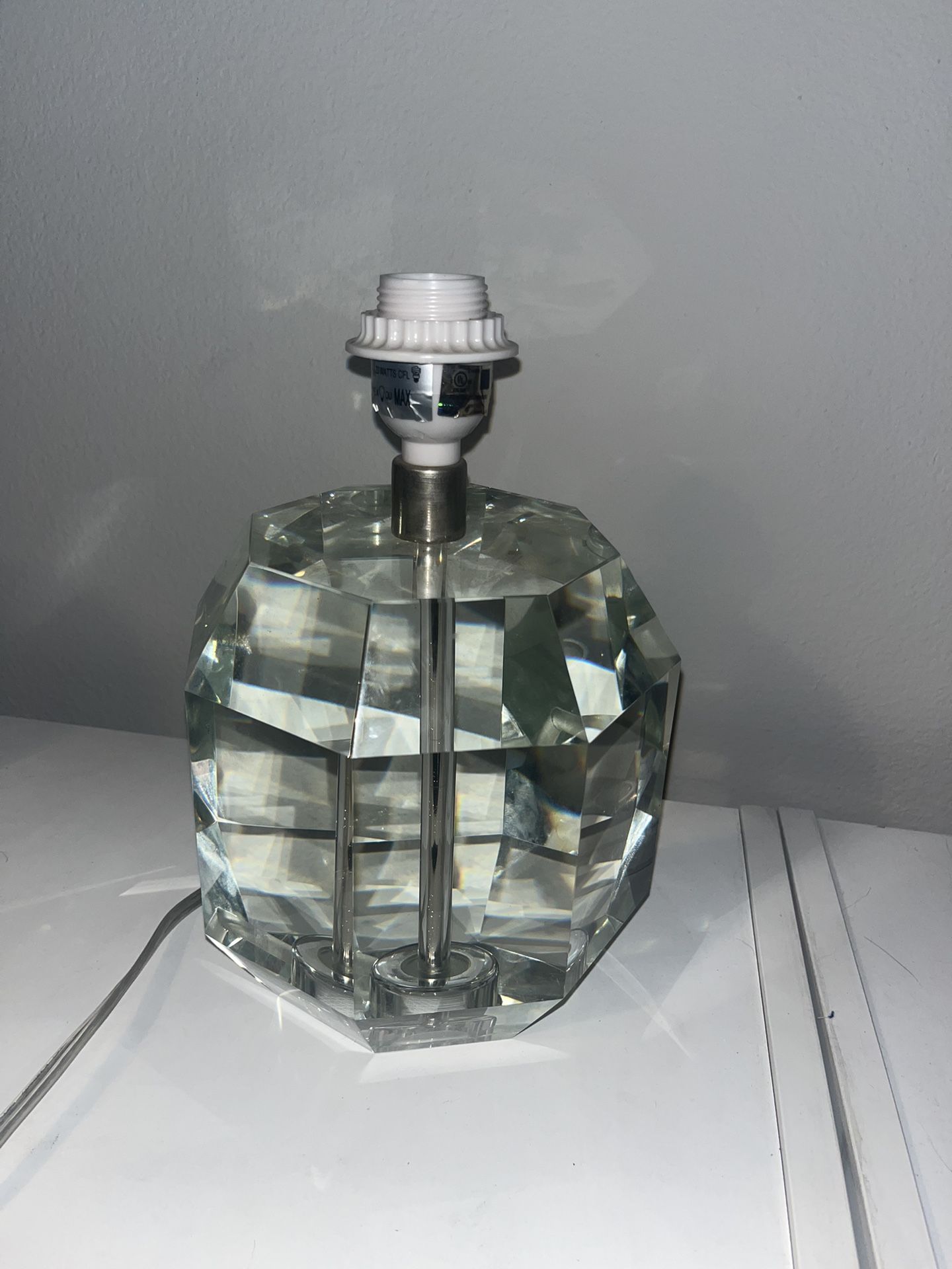 CB2 Carat Table Lamp - Solid Crystal Glass