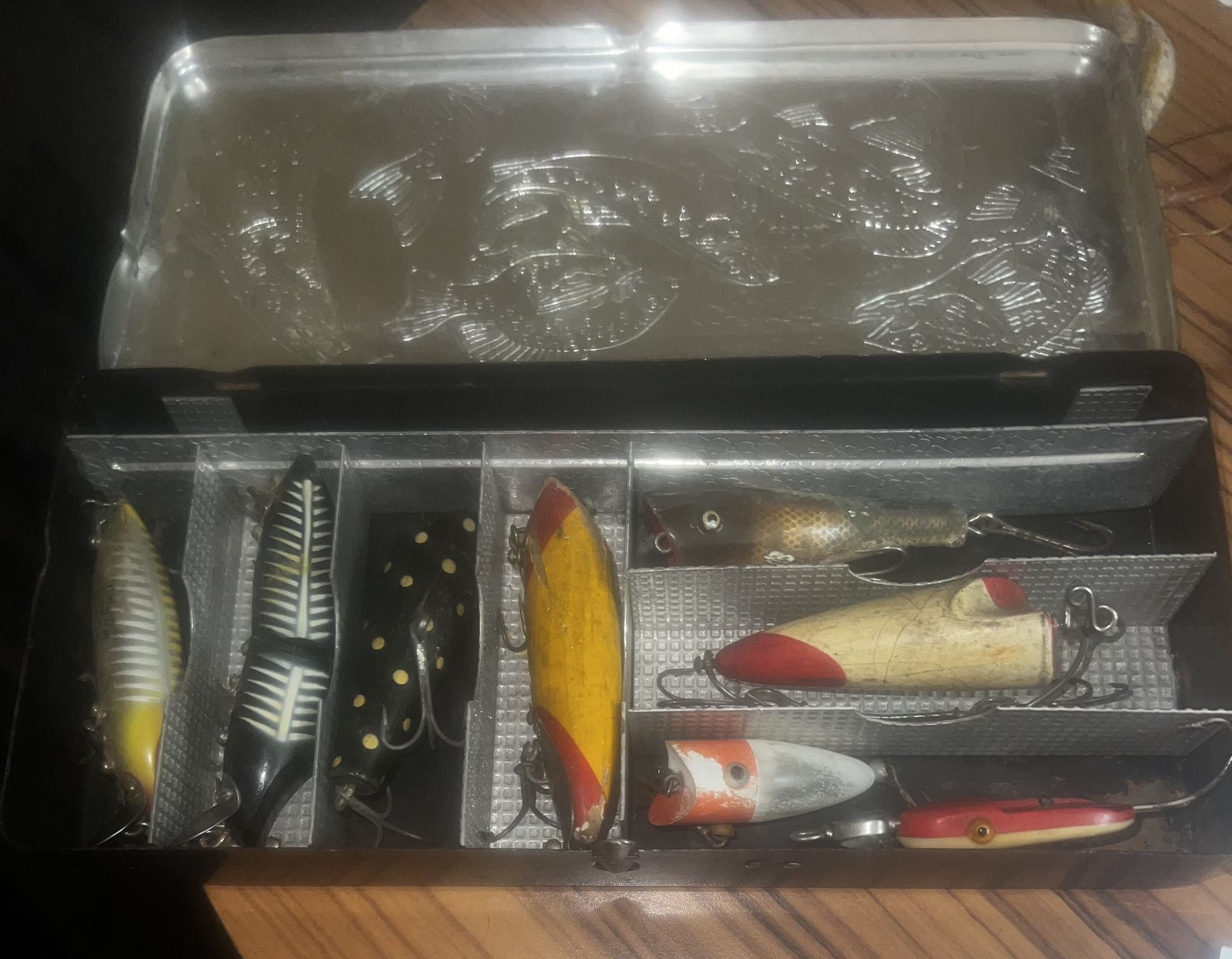 Heddon, Bite Em, Paw Paw JC Higgins & Al Foss- Vintage Wood