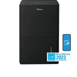Midea 50-Pint Smart Dehumidifier with Pump - Wet Rooms, Energy Star, For Areas up to 4,500 Sq. ft.,