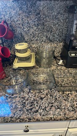 12 pc princess house fantasia glass containers $35 OBO