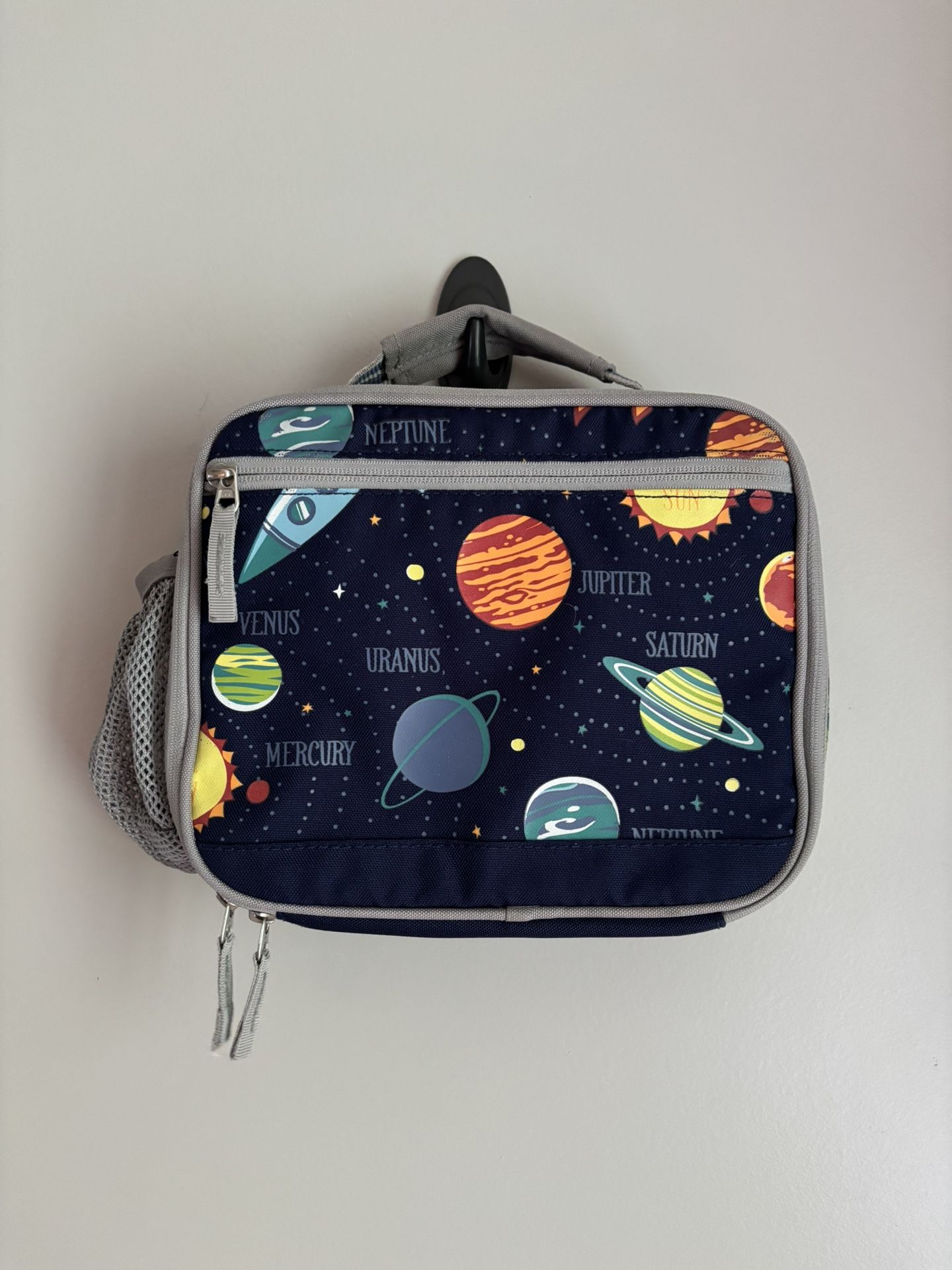 Pottery Barn Kids Solar System Outer Space Navy Blue Large School Lunchbox