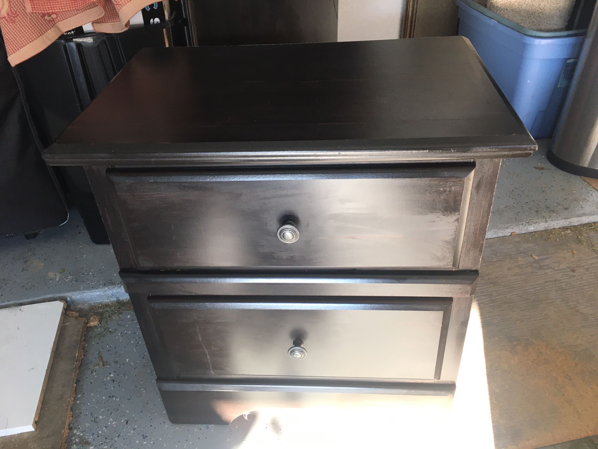 Two matching night stands/small dresser 24.5 x 25.5 x 16