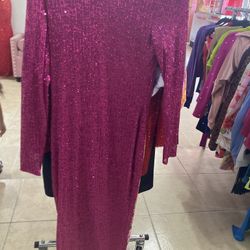 Pink Glitter Dress