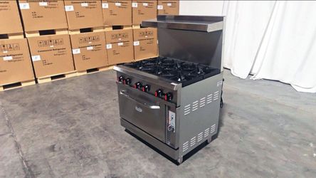NSF 36 ins 6 Burner Convection Oven Range RGR-36CS