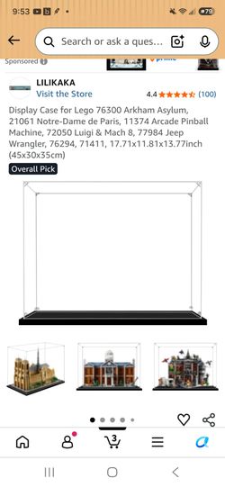 Acrylic Display Case for LEGO Sets