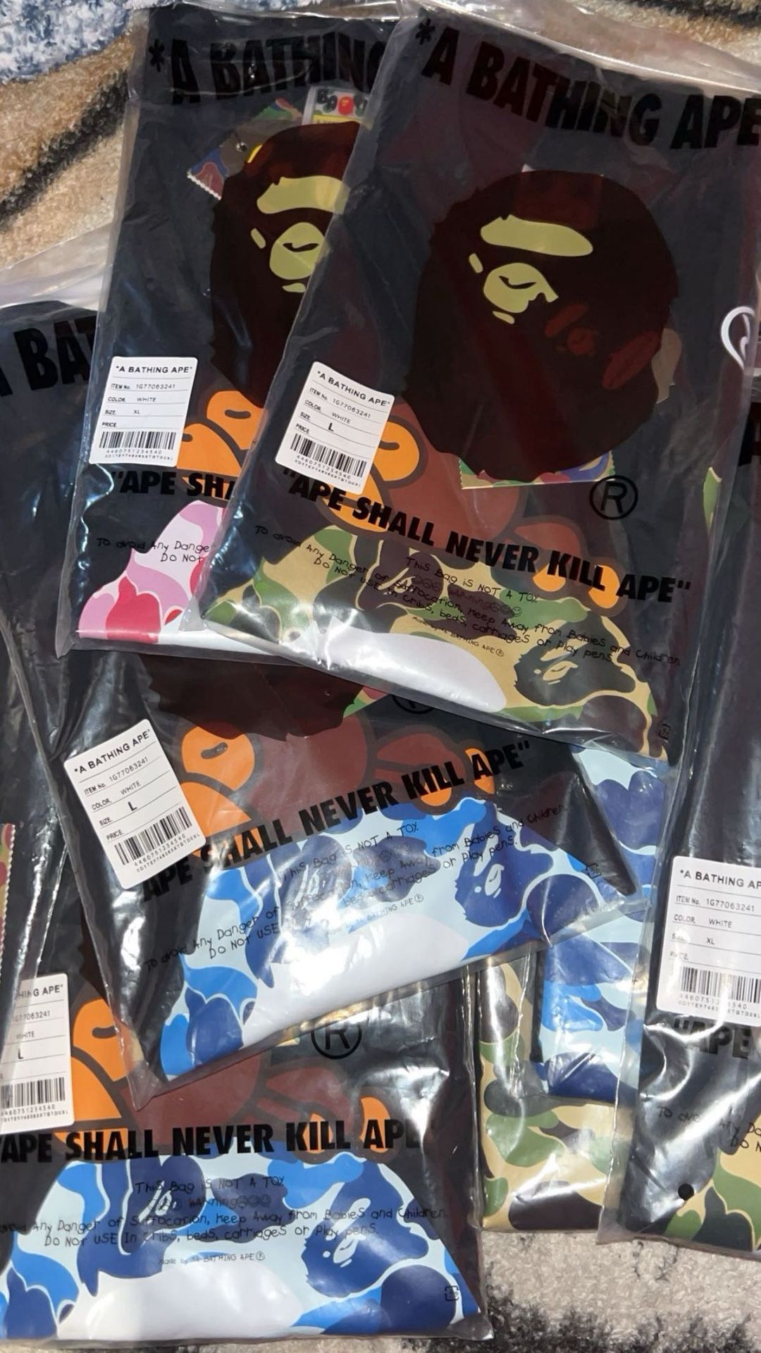 BAPE shirts
