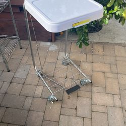 Hamper / Garbage Dolley W/ Flip Top 